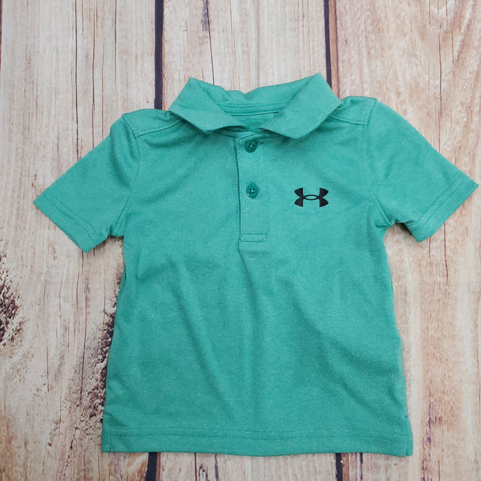 UA MATCH PLAT SS TWIST POLO BIRDIE GREEN