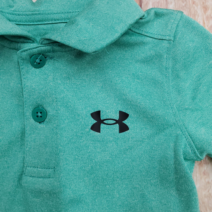 UA MATCH PLAT SS TWIST POLO BIRDIE GREEN