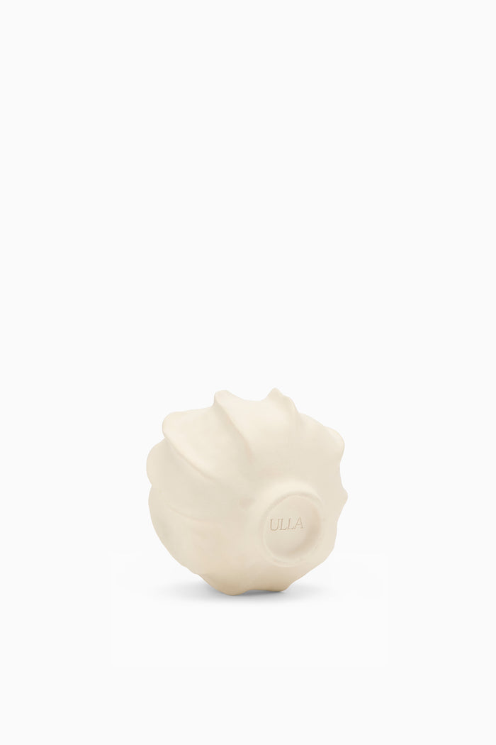 Ivory Ceramic Cowrie Candle - Embossed ULLA Base Detail | Ulla Johnson