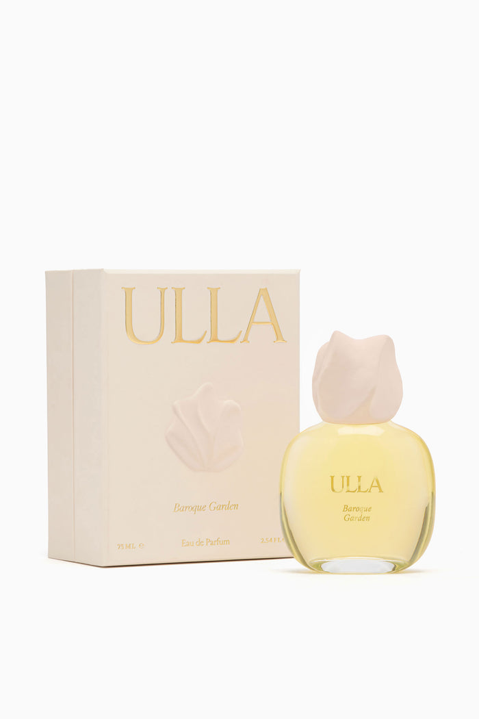 ULLA Baroque Garden Luxury Eau de Parfum Bottle with Blush Gift Box - Front View | Ulla Johnson