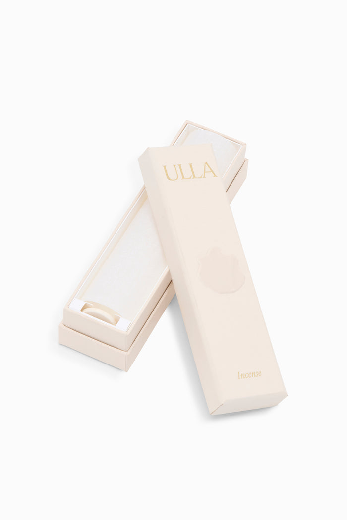 ULLA Coral Premium Incense Open Box Packaging Detail - Top View | Ulla Johnson