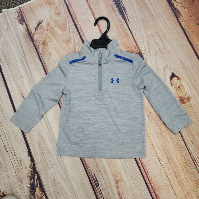 UNDER ARMOUR BOYS TWIST 1/4 ZIP GRAY