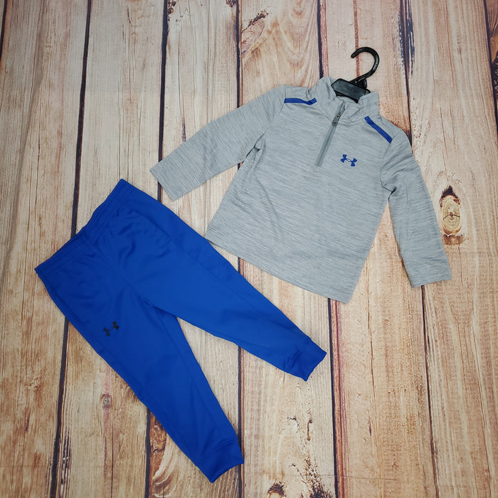 UNDER ARMOUR BOYS TWIST 1/4 ZIP GRAY