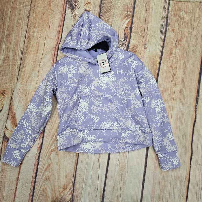 UNDER ARMOUR GIRLS FLC PRINT HOODIE PURPLE 6004124