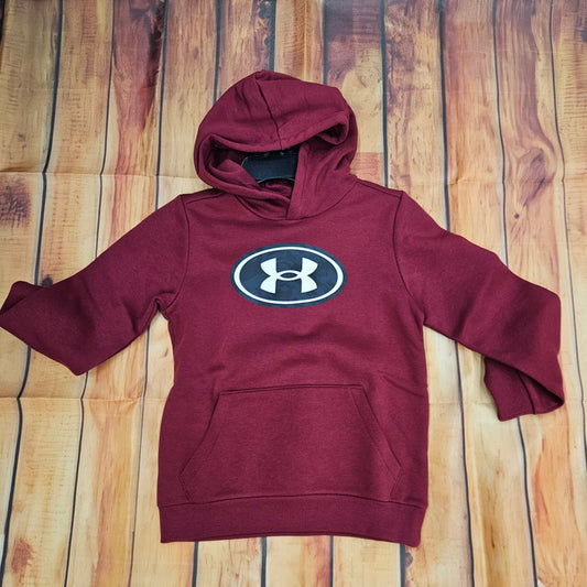 UNDER ARMOUR RIVAL FLC KEY PT HOODIE RED 6013412-625
