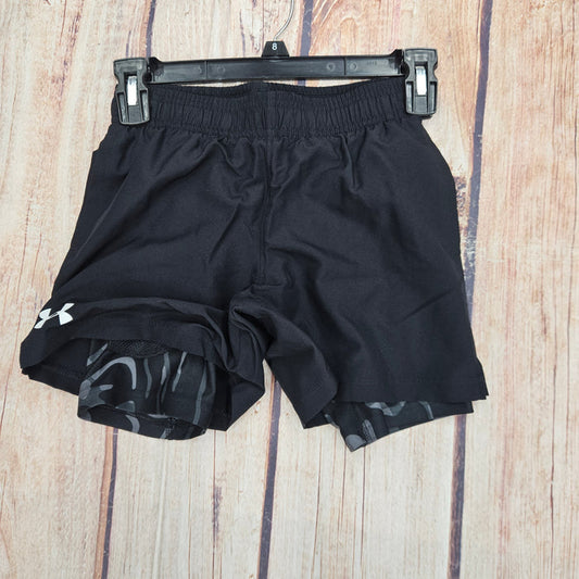 UNDER ARMOUR TECH LOGO WOVEN 2 IN 1 SHORTS BLACK 1383342