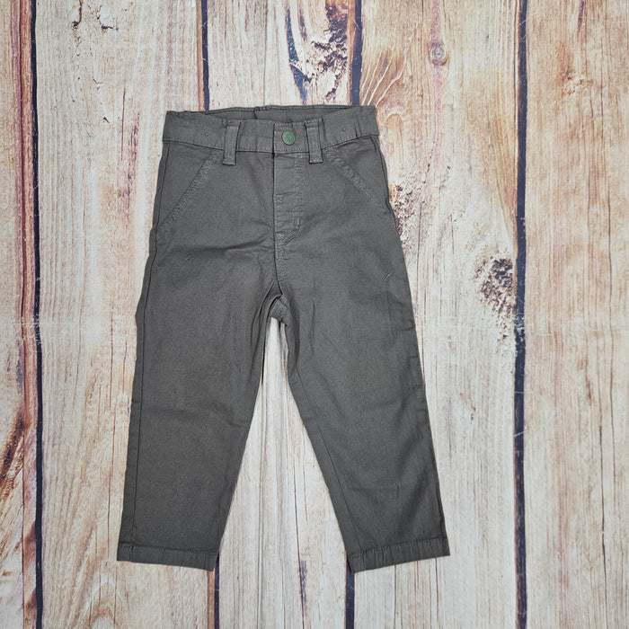 UP BABY TWILLW ELASTANE PANT  GREEN 0301.45982