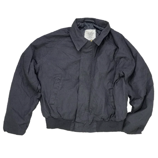 US Navy Black Lined Utility Jacket - Medium - US Navy Surplus - Field Jackets