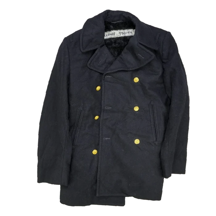US Navy Officers Wool Pea Coat - 40R, Medium - US Navy Surplus - Great Coats