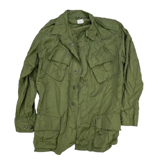 USGI 2nd Pattern Olive Jungle Fatigue Shirt - Large Long - US Army Surplus - Field Shirts
