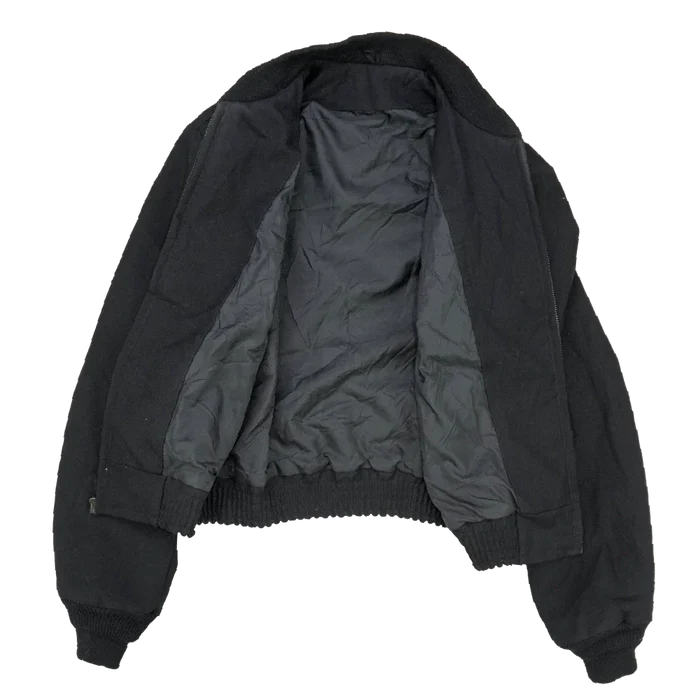 USGI Black Lightweight Windbreaker Jacket - Small Long - US Army Surplus - Field Jackets