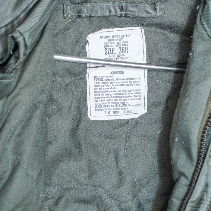 USGI CWU-64/P Cold Weather Flyer's Coveralls - 36R, Small - US Army Surplus - Overalls