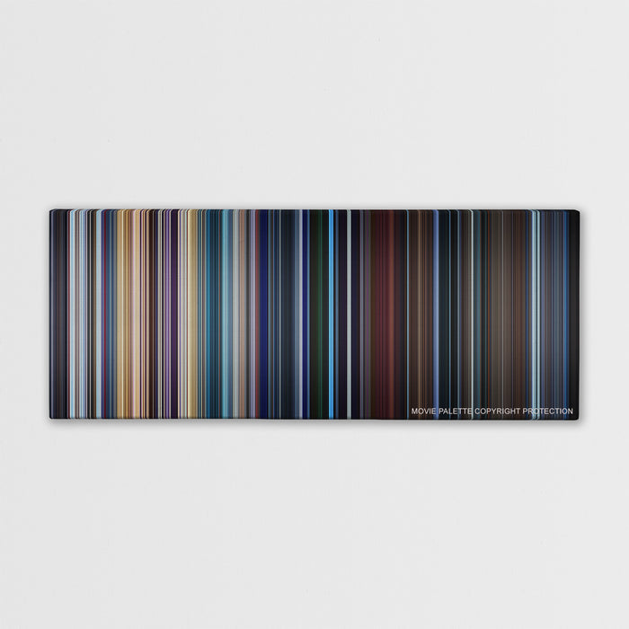 Valerian and the City of a Thousand Planets color palette canvas print: thousands of thin vertical stripes of color