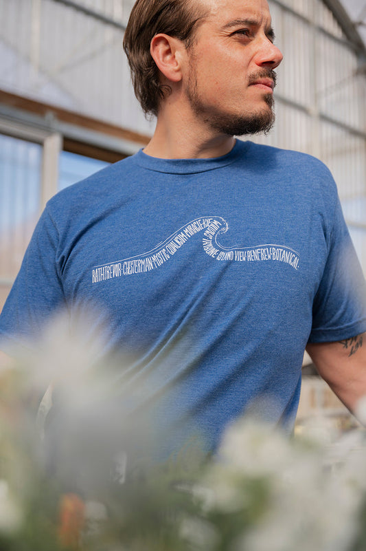 VAN ISLE WAVE - Unisex Eco Tee - Heather Blue