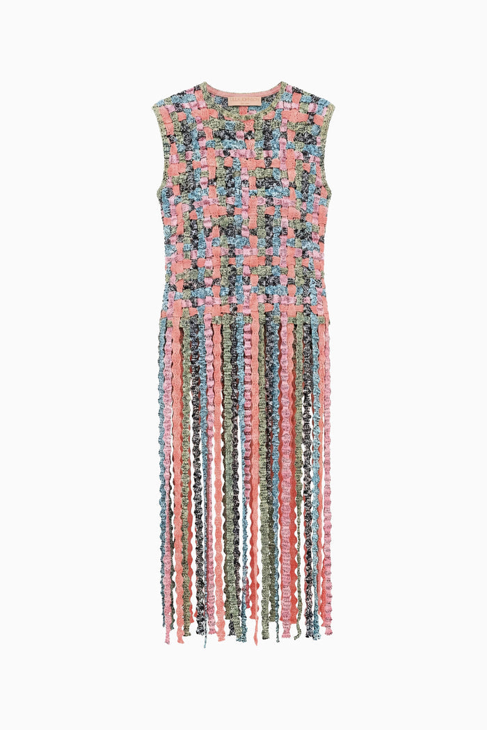 Sunweave Multicolor Designer Fringe Knit Top - Flat Lay on White | Ulla Johnson