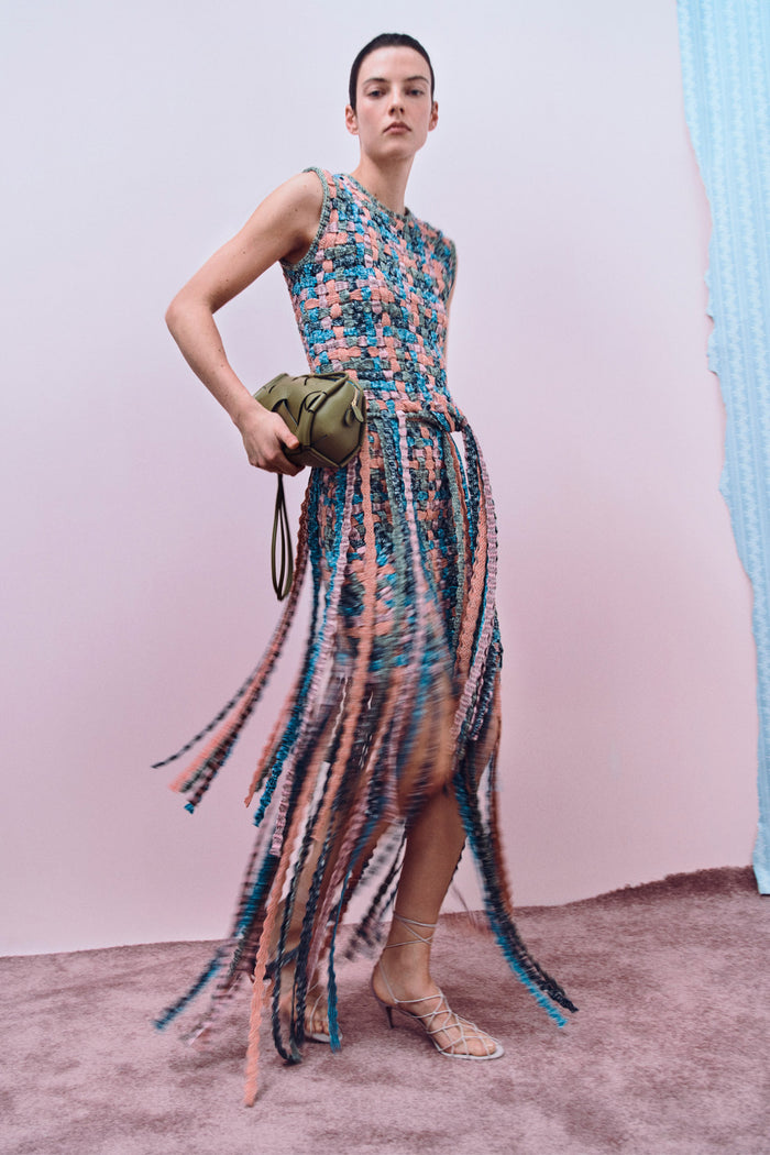 Sunweave Luxury Fringe Knit Top - Runway Campaign Styled Look | Ulla Johnson