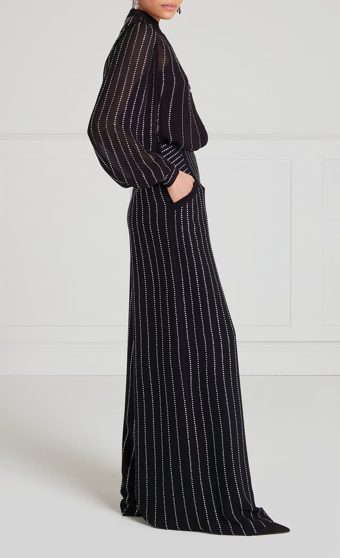 Villanelle Wide Leg Trousers - Black