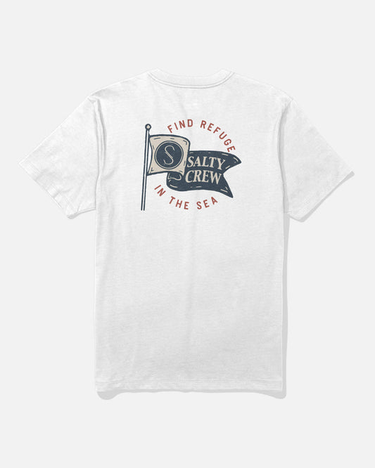 Wavey Ss Tee - White