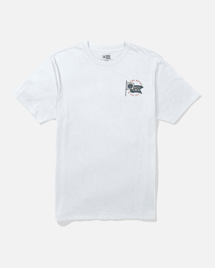Wavey Ss Tee - White