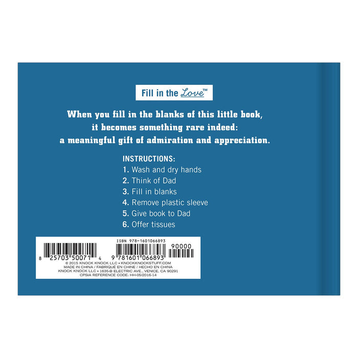 What I Love About Dad - Fill in the Love Book - Wee Bee Baby Boutique