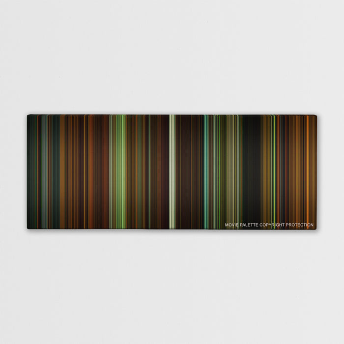 Whiplash color palette canvas print: thousands of thin vertical stripes of color