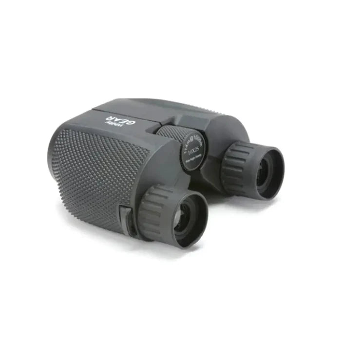 Whitby Gear Compact Binoculars 10 x 25mm shown from the rear on a white background