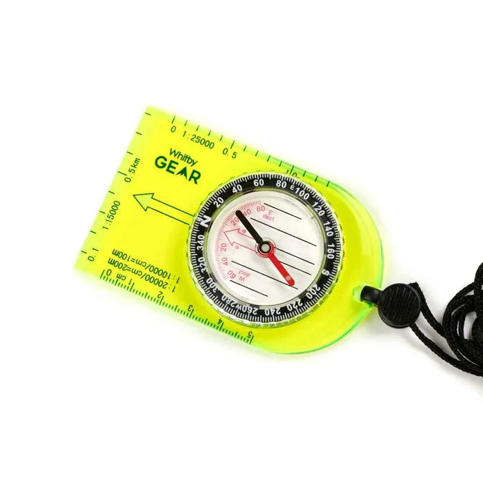 Whitby Gear Compact Compass on a white background