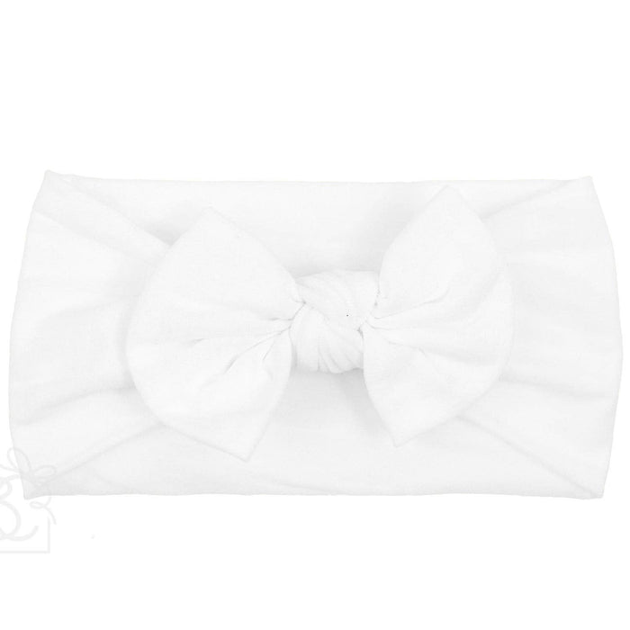 Wide Stretchy Headband with Knot (Multiple Colors) - Wee Bee Baby Boutique