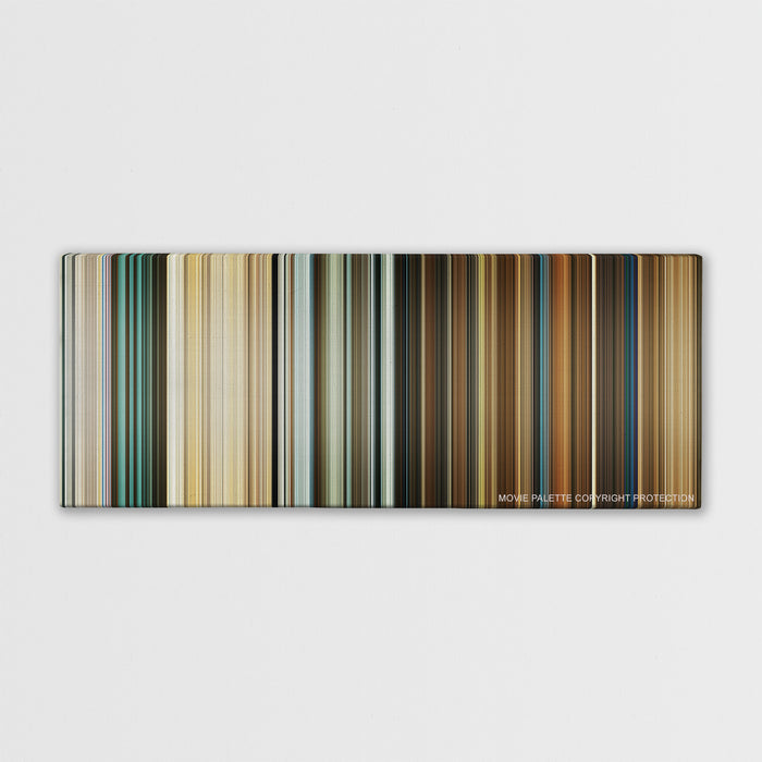 Wild Tales color palette canvas print: thousands of thin vertical stripes of color