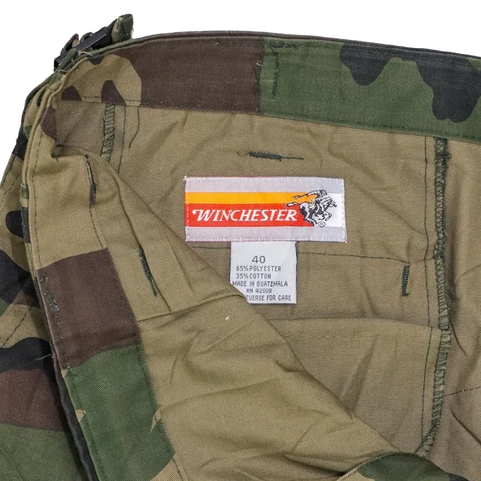 Winchester Woodland Camo BDU Trousers - 40, XLarge - Army & Outdoors - Combat Trousers