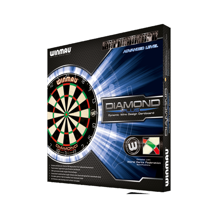WINMAU Diamond Plus Dartboard - Arcade Sports