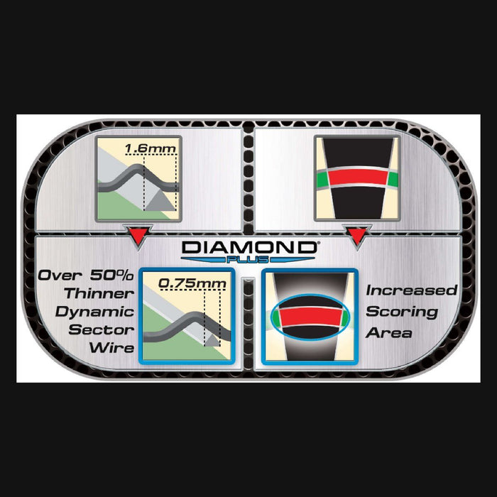 WINMAU Diamond Plus Dartboard - Arcade Sports