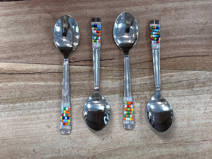 Wire & Bead Teaspoons - Set of 4