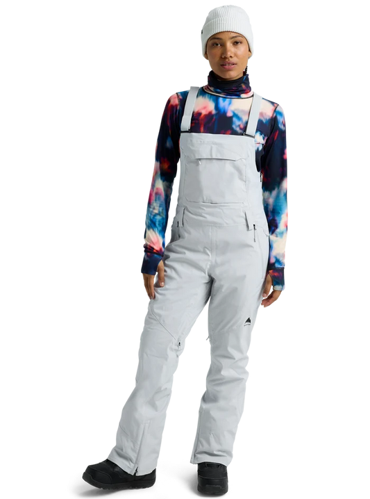 Product image of Women's Burton Reserve 2L Stretch Bib Pants[Variant:Gray Cloud]