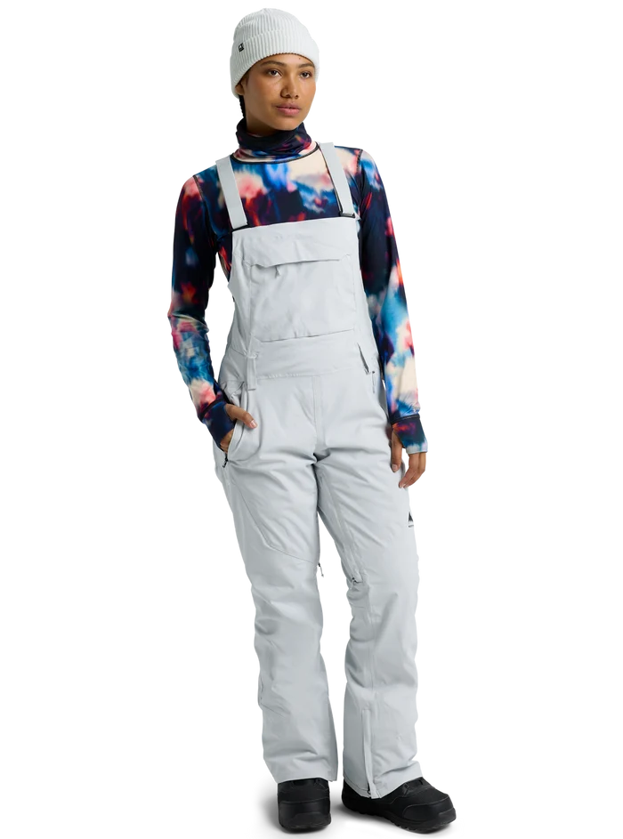 Product image of Women's Burton Reserve 2L Stretch Bib Pants[Variant:Gray Cloud]