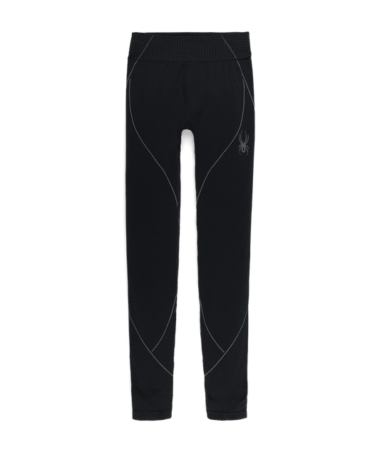 Black leggings with a logo on a white background