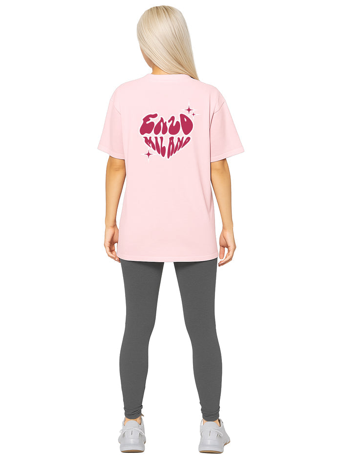 Womens Oversized Graphic Gym T-Shirt