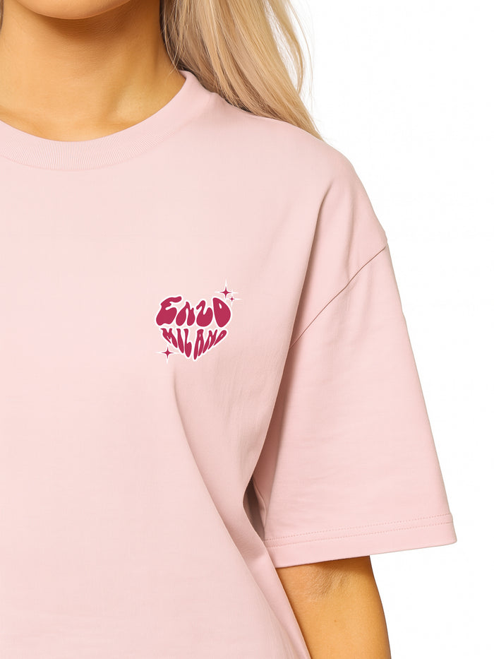 Womens Oversized Graphic Gym T-Shirt