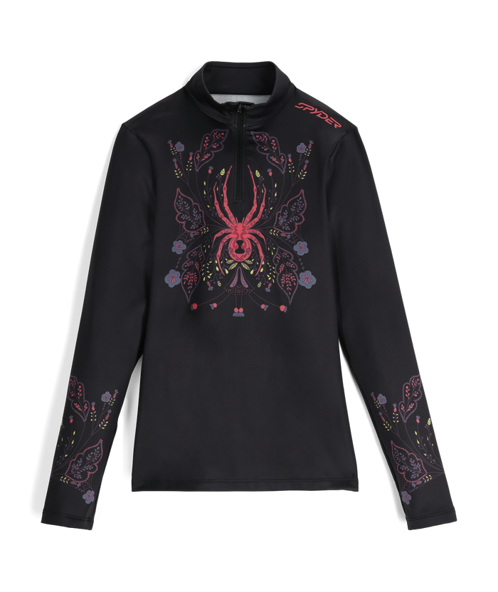 Women's Vivid Quarter Zip - Black