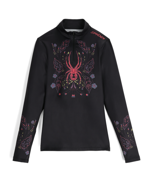 Women's Vivid Quarter Zip - Black