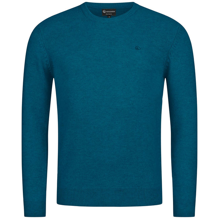 Giesswein Pullover Wool O-Neck M - petrol blue 585