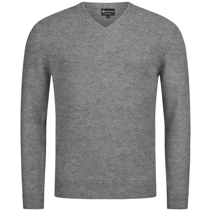 Giesswein Pullover Wool V-Neck M - grey 017