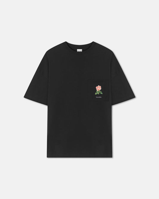 Wren - Printed Cotton-Jersey T-Shirt - Black/Roses