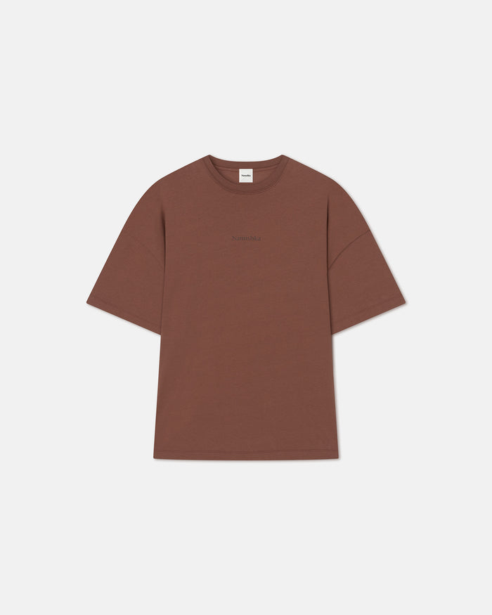Wren - Printed Cotton-Jersey T-Shirt - Rust/Poppyseed Cake