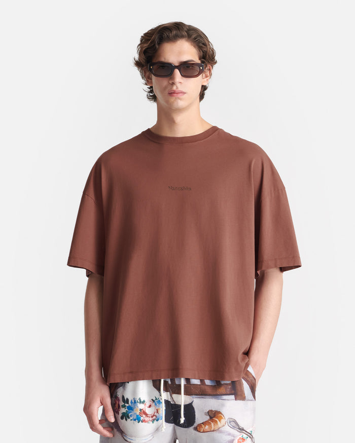 Wren - Printed Cotton-Jersey T-Shirt - Rust/Poppyseed Cake