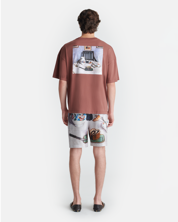 Wren - Printed Cotton-Jersey T-Shirt - Rust/Poppyseed Cake