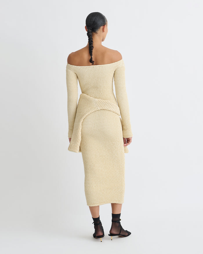 Zinia - Long dress - Oat
